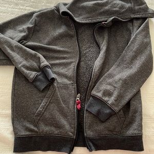 Size 8/10 Cat and Jacket Dark Grey Hoodie